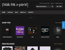 Tablet Screenshot of blackfokapparel.com